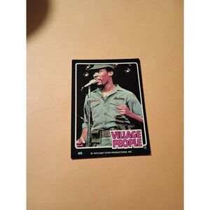 Vintage 1979 Village People Trading Card #46 Disco Era Vintage Music Collectible